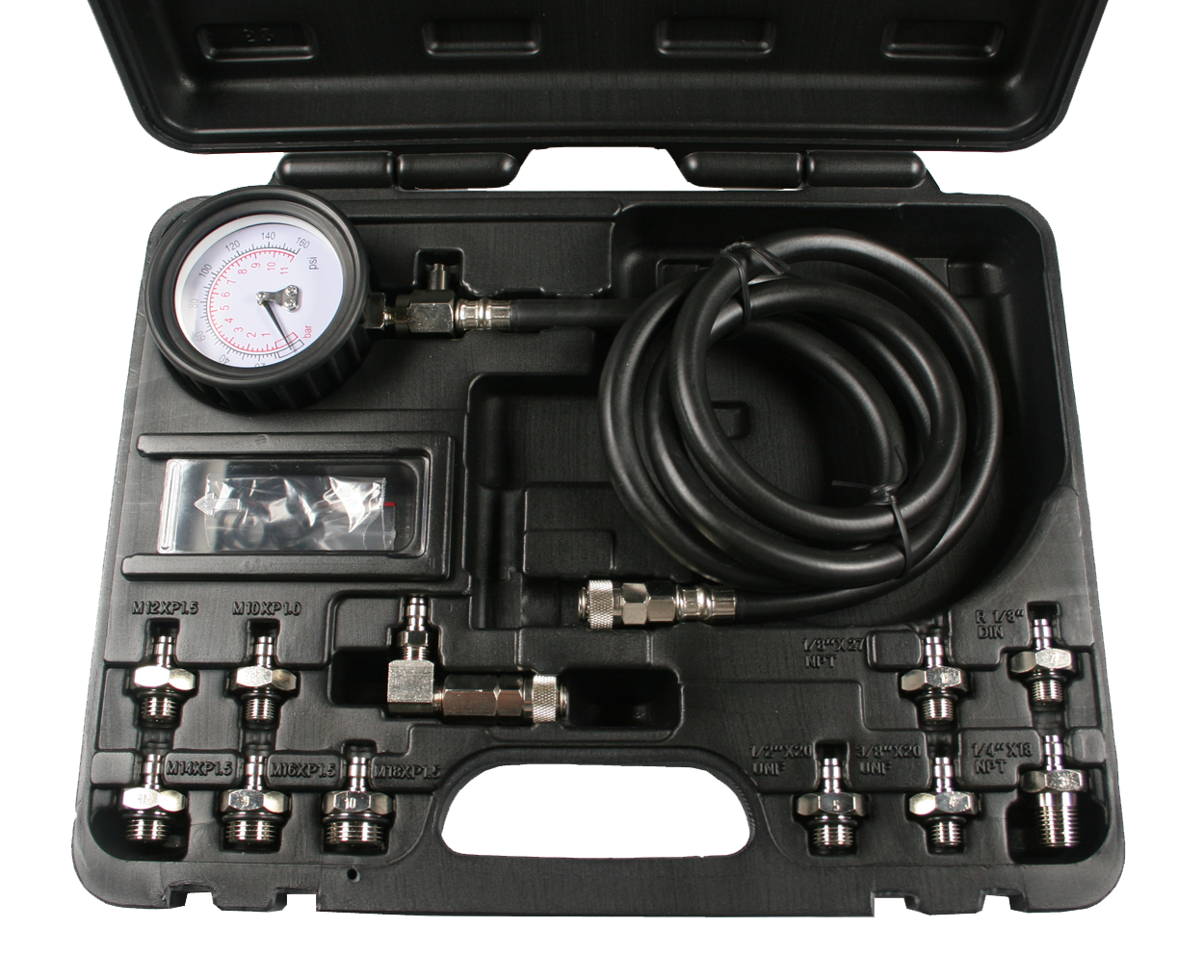 100361_00 Öldruckprüfgerät-Set, 10 bar / 160 psi