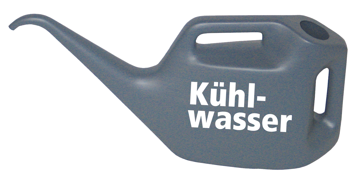 100834_00 Kühlwasserkanne mit Kühlwasser-Logo, blaugrau, 10 l