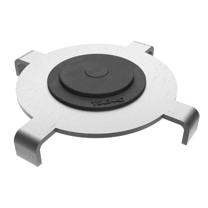 100870_00 Metalladapter für Gummiauflagen, 161 mm, passend für Tesla