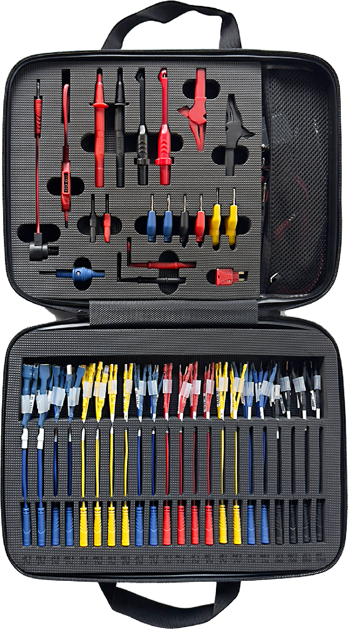 100692_00 Prüfmittel-Diagnosekoffer, Elektronik, 114-teilig für 4 mm-Stecker