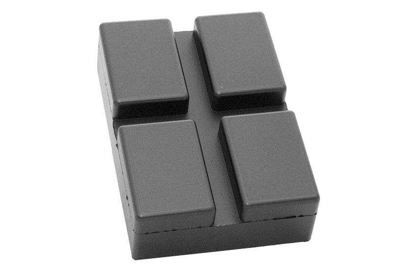 Gummiblock, 128 x 89 x 9 mm, für Rotary-Hebebühnen
