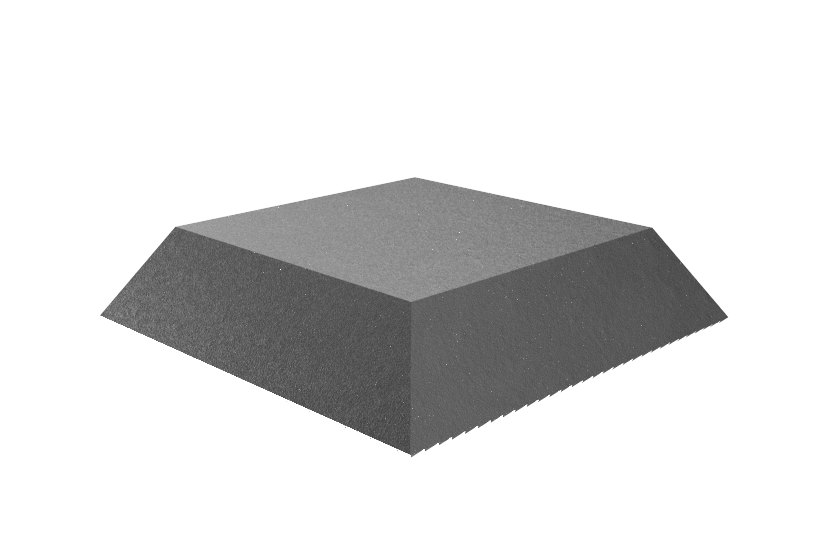 100898_00 Trapez-Gummiblock, für Hebebühnen, 135 x 100 x 30 mm