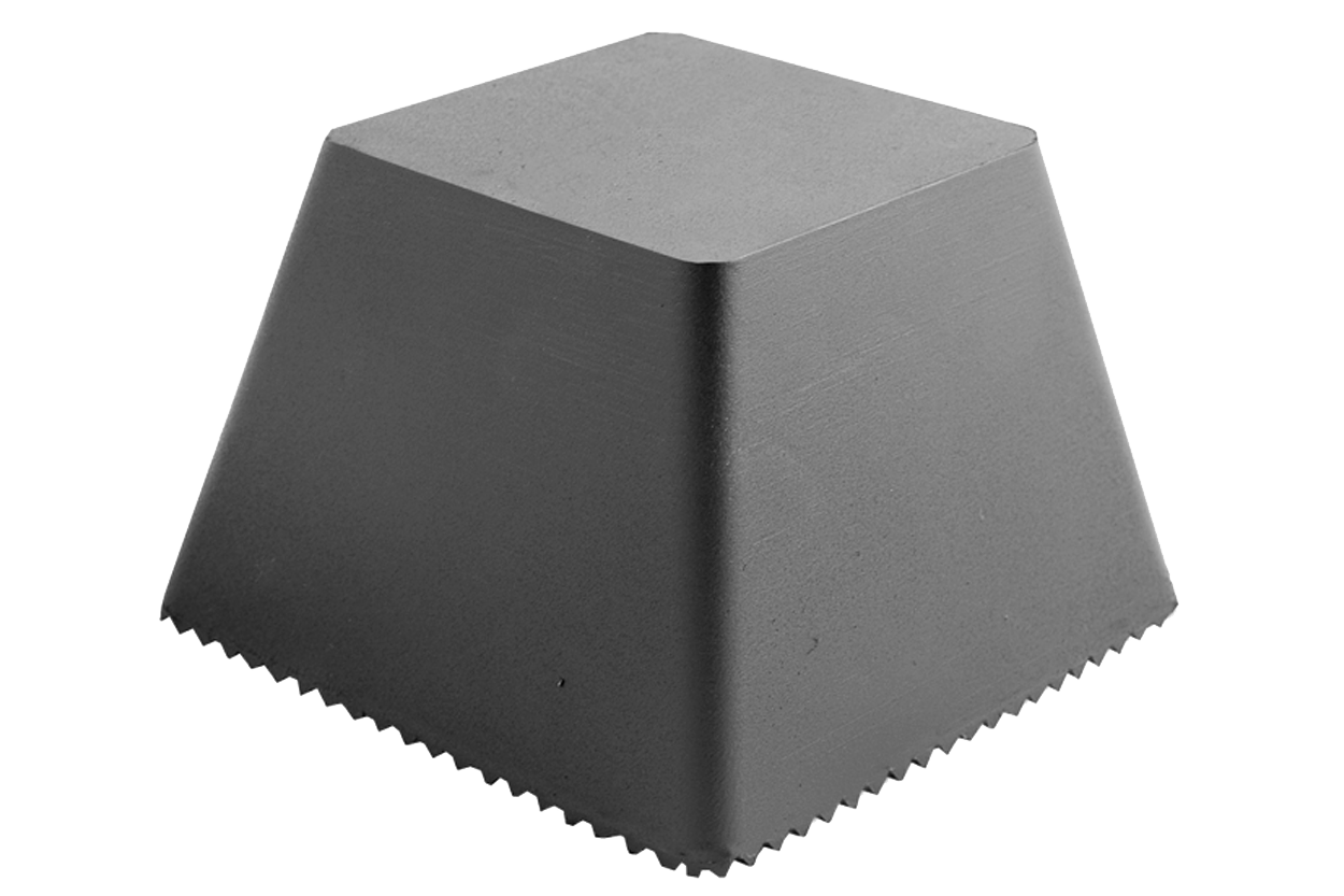 Trapez-Gummiblock, 150 x 150 x 100 mm, universal, für autop- und J.A. Becker-Hebebühnen