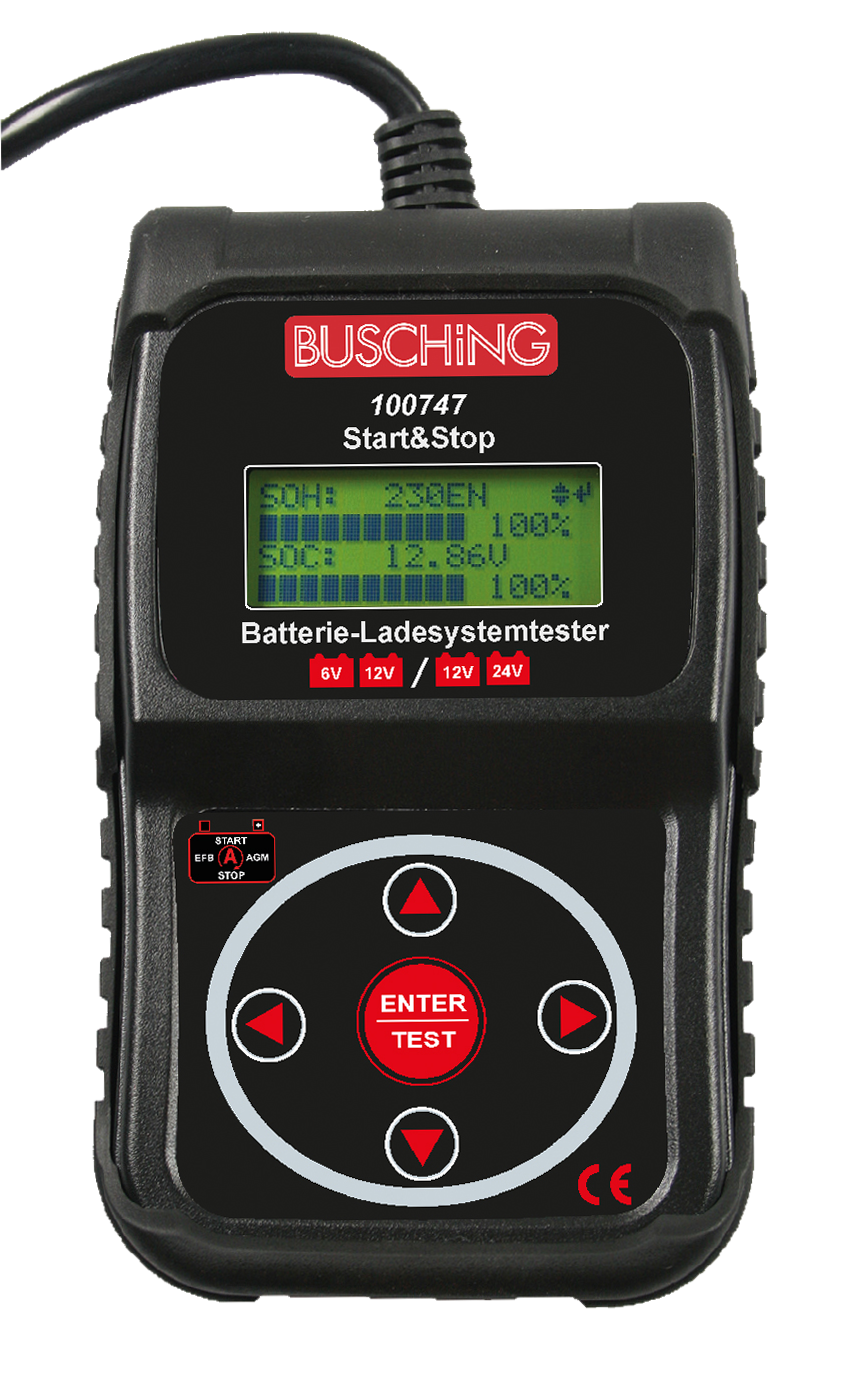 100747_00 Batterietester und Ladesystemtester, Start-Stopp, 6 / 12 V
