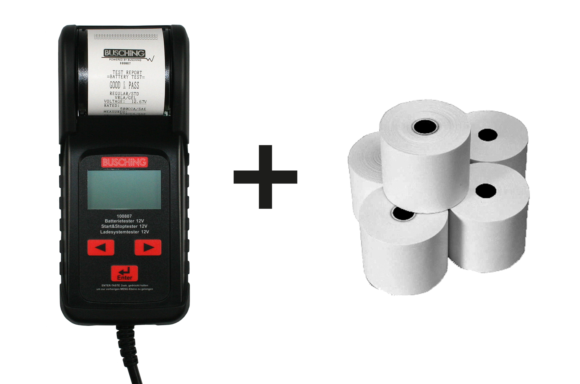 50097_00 Batterietester-Bundle, mit Thermorollen